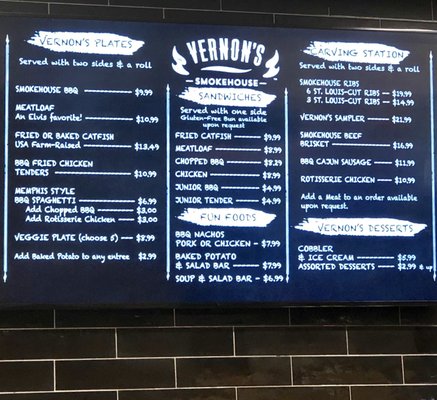 Menu photo 5 Vernon's Smokehouse Memphis, TN
