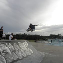 Maroubra Skate Park - Skater jumping at the skate park