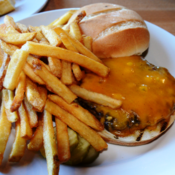 Canal Park Brewing - Classic burger with cheddar - Breweries Near Me - Duluth, Minnesota Canal Park Brewing - Classic burger with cheddar - Breweries Near Me - Duluth, Minnesota