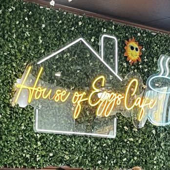 House of Eggs - Wall neon logo. - Sandwiches Near Me - Colton, California House of Eggs - Wall neon logo. - Sandwiches Near Me - Colton, California