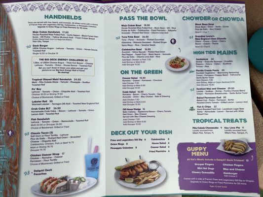 Menu photo 1 Daiquiri Deck South Siesta Key Sarasota, FL Menu photo 1 Daiquiri Deck South Siesta Key Sarasota, FL