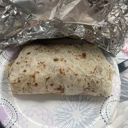 Fish burrito and it's a really good size