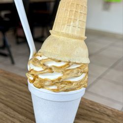 Chilo Dairy Bar - Flavor burst caramel vanilla cone in a cup - yum