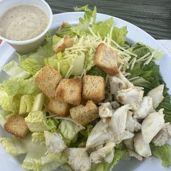 The Crab Claw - Caesar salad with crab meat - Seafood Near Me - St. Michaels, Maryland The Crab Claw - Caesar salad with crab meat - Seafood Near Me - St. Michaels, Maryland