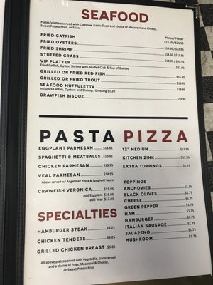 Menu photo 1 Kelley's Village Inn River Ridge, LA Menu photo 1 Kelley's Village Inn River Ridge, LA
