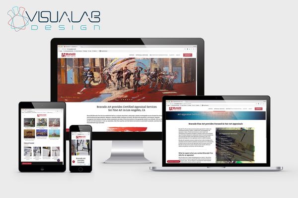 Visualab Design - Responsive web design for Bravado Art by Visualab Design - https://visualabdesign.com/ - Los Angeles, CA