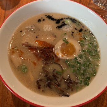 Jun-Men Ramen Bar - SPICY PORK BONE ($19)
chashu, kikurage, menma, egg, scallion, black oil, chili paste - Ramen Near Me - New York, New York Jun-Men Ramen Bar - SPICY PORK BONE ($19)
chashu, kikurage, menma, egg, scallion, black oil, chili paste - Ramen Near Me - New York, New York