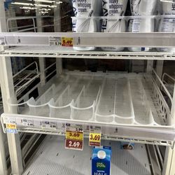 Smith's - Empty milk shelf