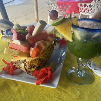 The Office - Fruit served in a pineapple and green juice. I loved the green juice! - Mexican Near Me - Cabo San Lucas, BCS The Office - Fruit served in a pineapple and green juice. I loved the green juice! - Mexican Near Me - Cabo San Lucas, BCS