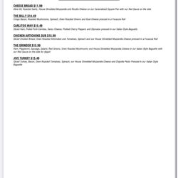 Fission Cafe - Menu