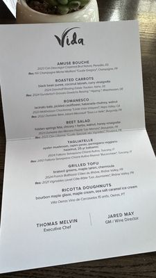 Menu photo 1 Vida Indianapolis, IN