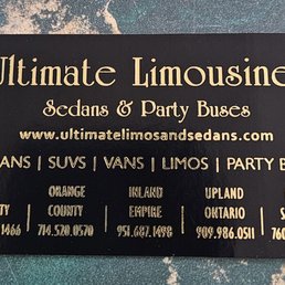 Business card of company Business card of company