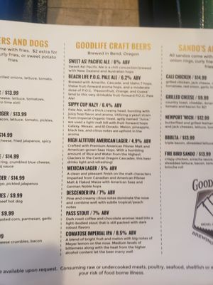 Menu photo 5 GoodLife Henderson, NV