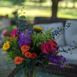 A bouquet I bought from Swaby's. Vase was included for $75.