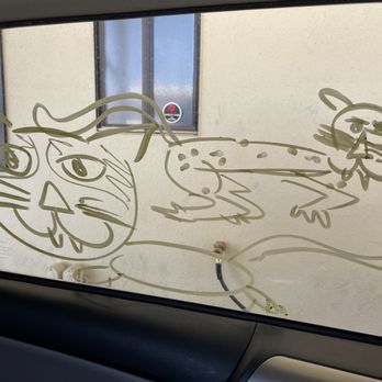 Quick Quack Car Wash - Cutest art on the window before the wash - Car Wash Near Me - Saint George, Utah