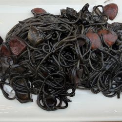 Osteria al Duomo - Spaghetti with Squid ink and tomato/squid!  Must try it!