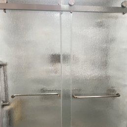 "Rain" doors for the bathroom that is also our powder room. "Rain" doors for the bathroom that is also our powder room.