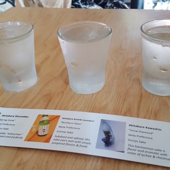 Itani Ramen - Flight of sake tastings - Ramen Near Me - Oakland, California
