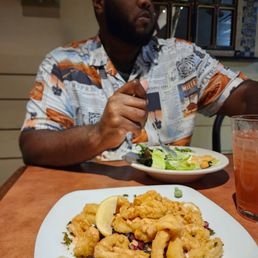 The calamari was so good. The calamari was so good.