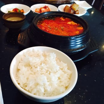 Miso - Spicy Soft Tofu Soup with rice and banchan - Japanese Near Me - Round Rock, Texas Miso - Spicy Soft Tofu Soup with rice and banchan - Japanese Near Me - Round Rock, Texas