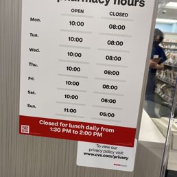 Current store hours