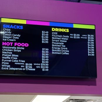 Slick City Action Park - Food menu - Amusement Parks Near Me - Oceanside, California