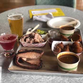 Salvage BBQ - Cow and Pig Tray ... plus sides of chili and pinto beans. Their corn muffins are to die for !! - Barbeque Near Me - Portland, Maine Salvage BBQ - Cow and Pig Tray ... plus sides of chili and pinto beans. Their corn muffins are to die for !! - Barbeque Near Me - Portland, Maine