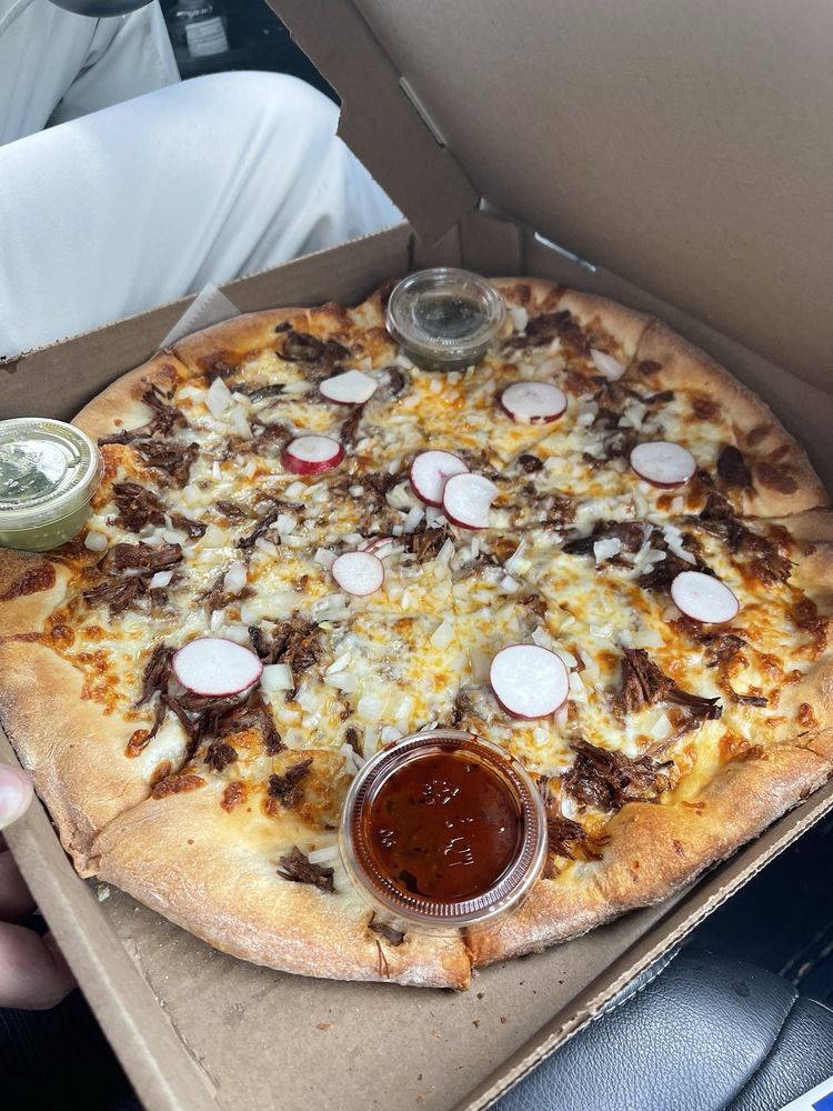 Yacs Pizza and Mexican Food Logo