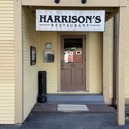 Exterior outside entrance of Harrison's Restaurant & Bar - They were closed at the end of April - Stowe, Vermont Exterior outside entrance of Harrison's Restaurant & Bar - They were closed at the end of April - Stowe, Vermont
