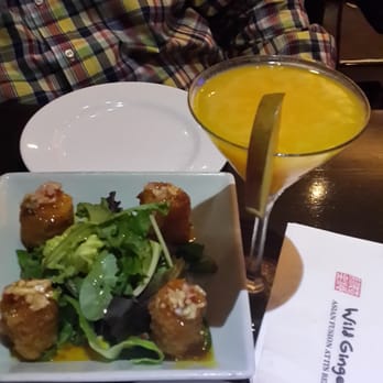 Wild Ginger - Crab cakes and Mango Sake Tini - Chinese Near Me - Rockville Centre, New York Wild Ginger - Crab cakes and Mango Sake Tini - Chinese Near Me - Rockville Centre, New York