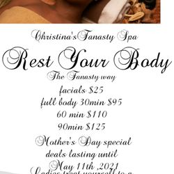 Fantasy Massage - Ladies come and get your massage....this offer last until May 11th 2021

Fellas I have deals also please contact 7089822551