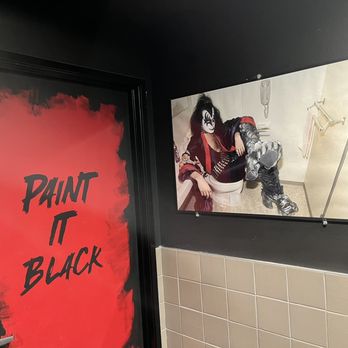 Rebels Burger and Brew - The bathroom's a hoot! - Burgers Near Me - Yucaipa, California