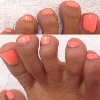 Infinity Nails & Spa - The painting is streaky and spotty like your girlfriend did it for you. - Nail Salons Near Me - Seattle, Washington