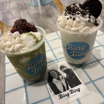 BingBing - Strawberry matcha and banana cloud matcha series - Coffee & Tea Near Me - Fremont, California