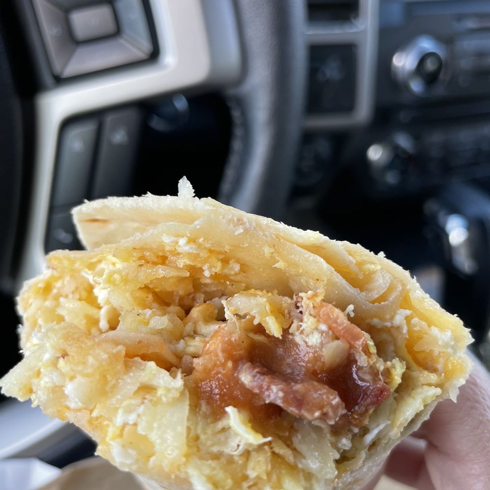 Bread & Butter - Breakfast burrito egg,potatoes, bacon, cheese - salsa on the side please - New American Near Me - El Segundo, California