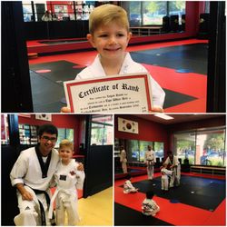 TopKick Martial Arts - Logan earned his belt today! He's so proud and we are excited for our new awesome karate family!
