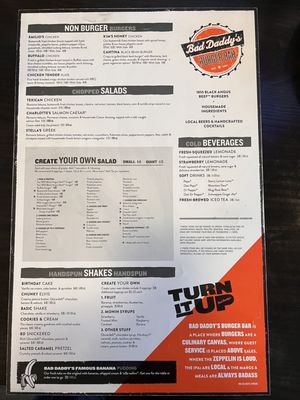 Menu photo 5 Bad Daddy's Burger Bar Madison, AL Menu photo 5 Bad Daddy's Burger Bar Madison, AL