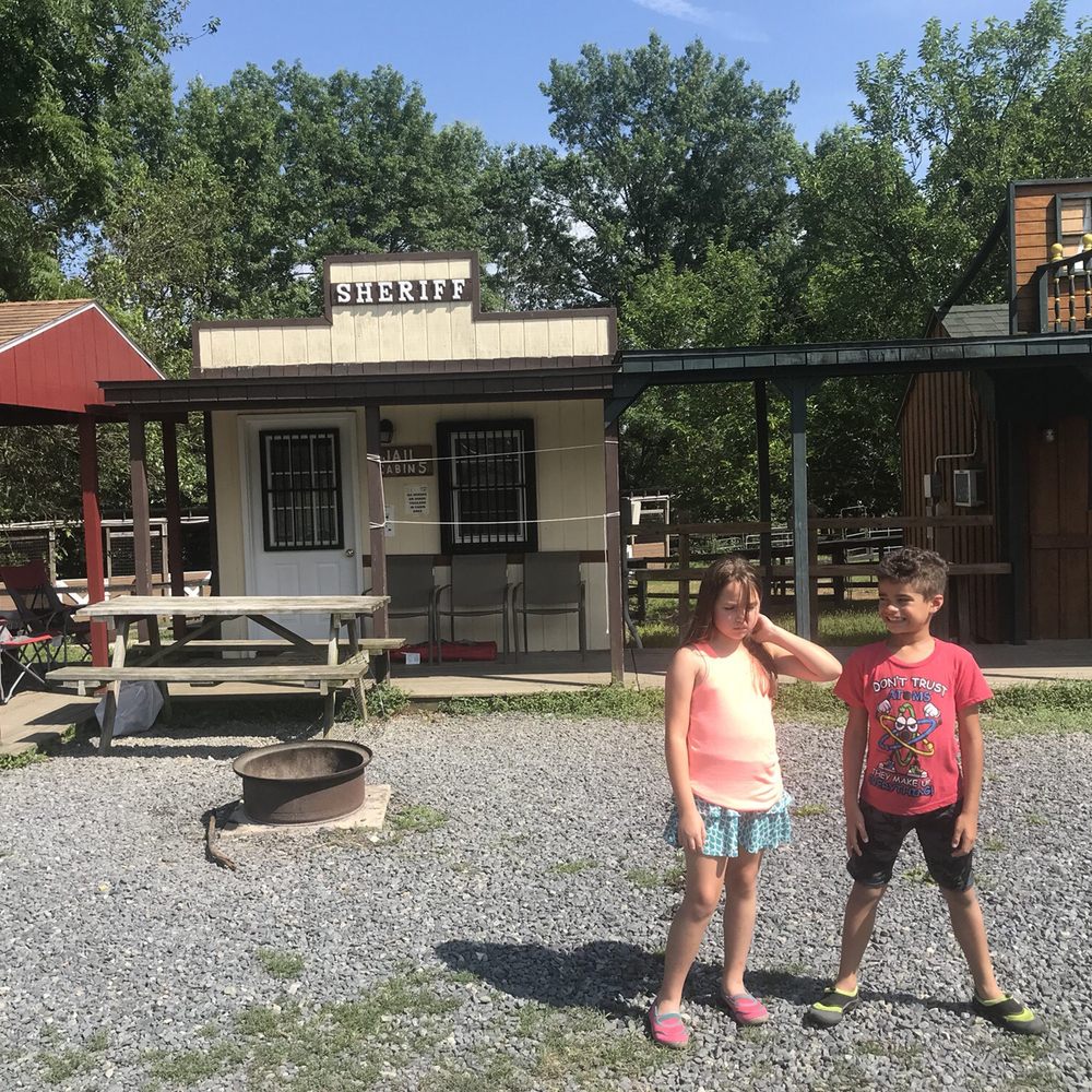 Cute cabins made to look like a town Cute cabins made to look like a town