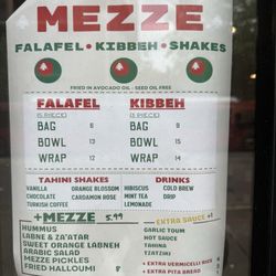 Mezze - New menu