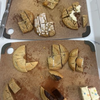 Cookie Society - Addison - Sampling all of the flavors - Desserts Near Me - Addison, Texas