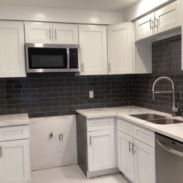 This is completing floor and back splash