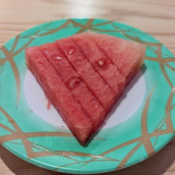 Shumi Revolving Sushi - Fresh chilled watermelon - Conveyor Belt Sushi Near Me - Fairfield, Connecticut Shumi Revolving Sushi - Fresh chilled watermelon - Conveyor Belt Sushi Near Me - Fairfield, Connecticut