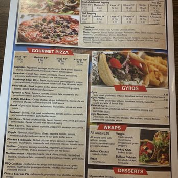 Express Pizzeria - Menu (pg.3) - Pizza Near Me - Pittsburgh, Pennsylvania Express Pizzeria - Menu (pg.3) - Pizza Near Me - Pittsburgh, Pennsylvania