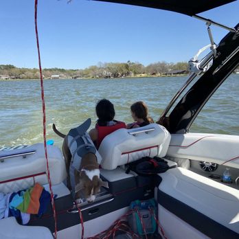 Yolo Lake Conroe - Working on our tans! - Boat Charters Near Me