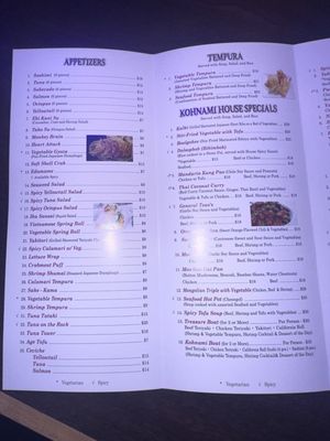 Menu photo 4 Kohnami Restaurant South Padre Island, TX Menu photo 4 Kohnami Restaurant South Padre Island, TX