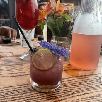 Taste Bar + Kitchen - BlueBerry lavender margarita, watermelon mimosa carafe, and Hennessy Breeze - Cocktail Bars Near Me - Houston, Texas Taste Bar + Kitchen - BlueBerry lavender margarita, watermelon mimosa carafe, and Hennessy Breeze - Cocktail Bars Near Me - Houston, Texas