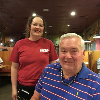 David's Catfish House - Ron and our Very Nice Server - Seafood Near Me - Atmore, Alabama