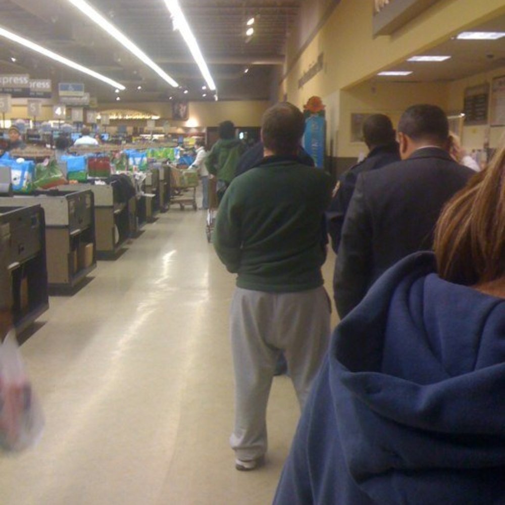 There is always a line! There is always a line!