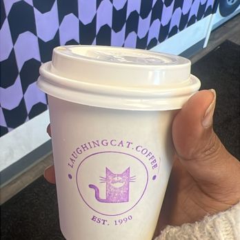 Laughing Cat Coffee - Half n half cappuccino with sugar free hazelnut coffee. - Coffee & Tea Near Me - Reno, Nevada Laughing Cat Coffee - Half n half cappuccino with sugar free hazelnut coffee. - Coffee & Tea Near Me - Reno, Nevada
