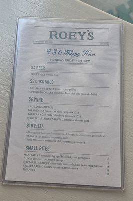 Menu photo 1 Roey's New York, NY Menu photo 1 Roey's New York, NY